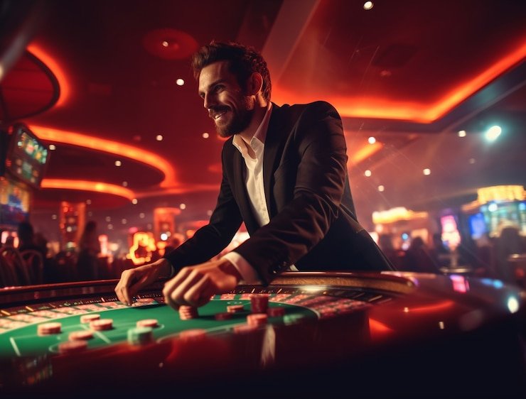 Capsa Susun multiplayer table on adaqq showing live dealer and player seats